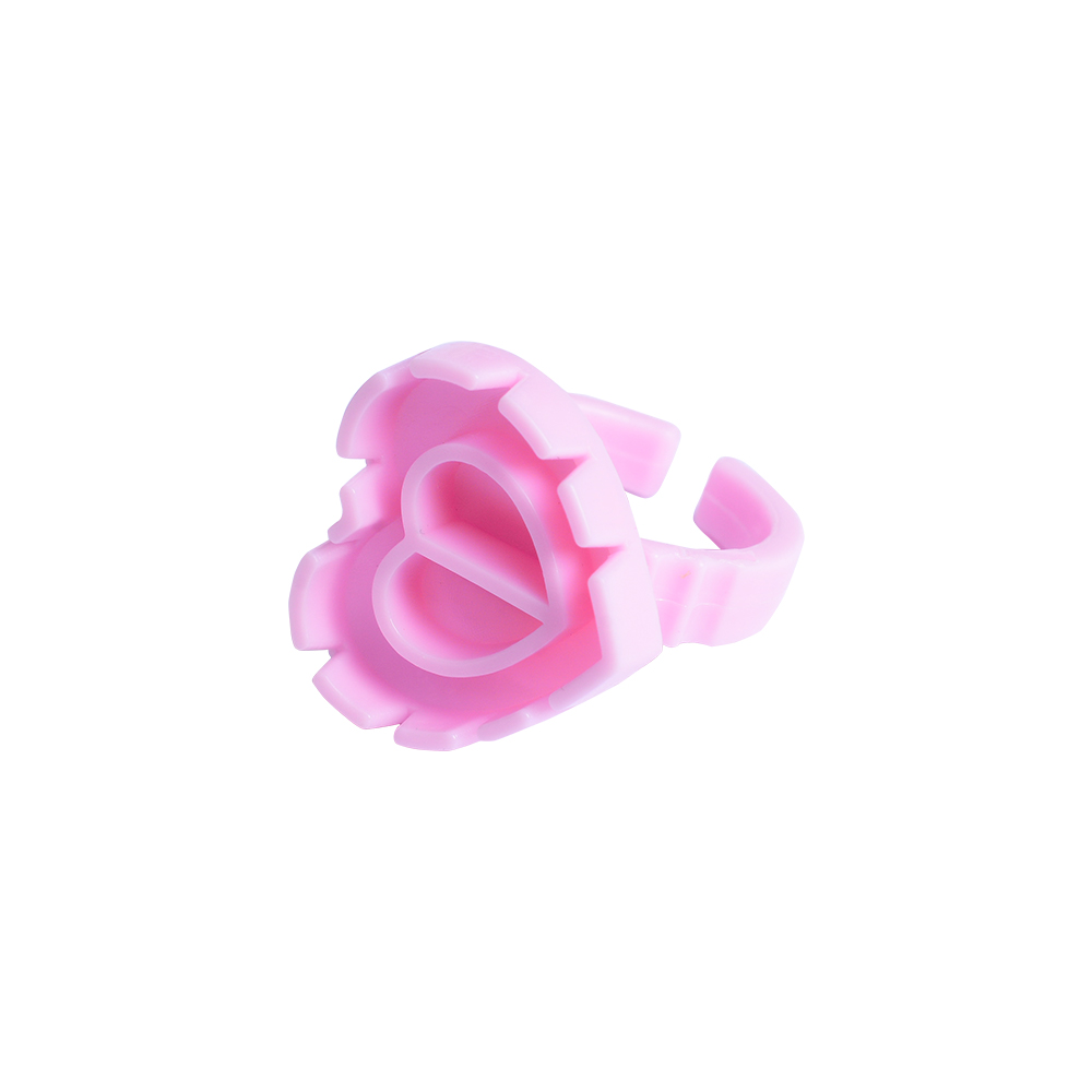 Lijmring - hart - roze | Smart Lashes