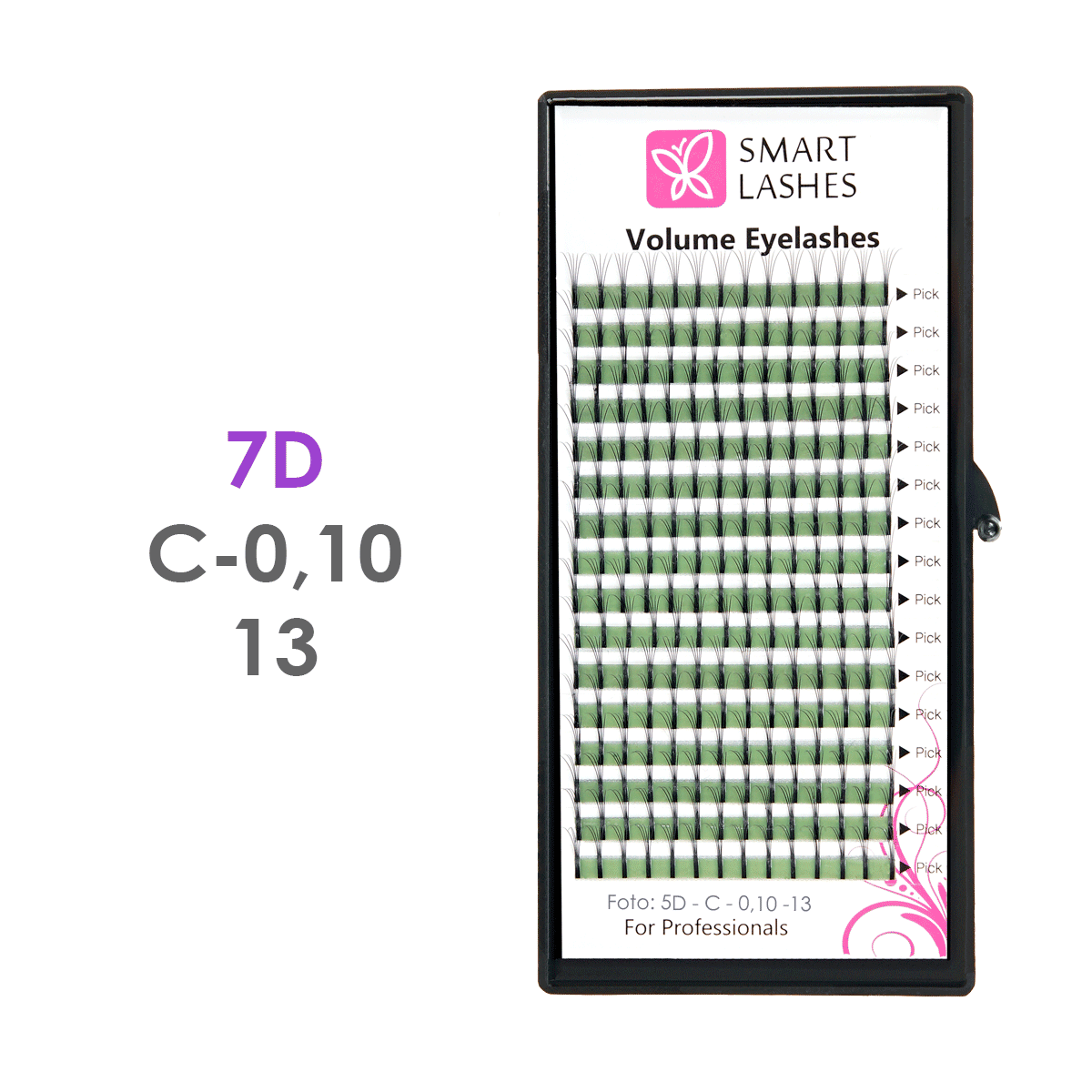 Volume Fans 7D - C - 0,10 mm x 13 mm - 16 lijnen | Smart Lashes