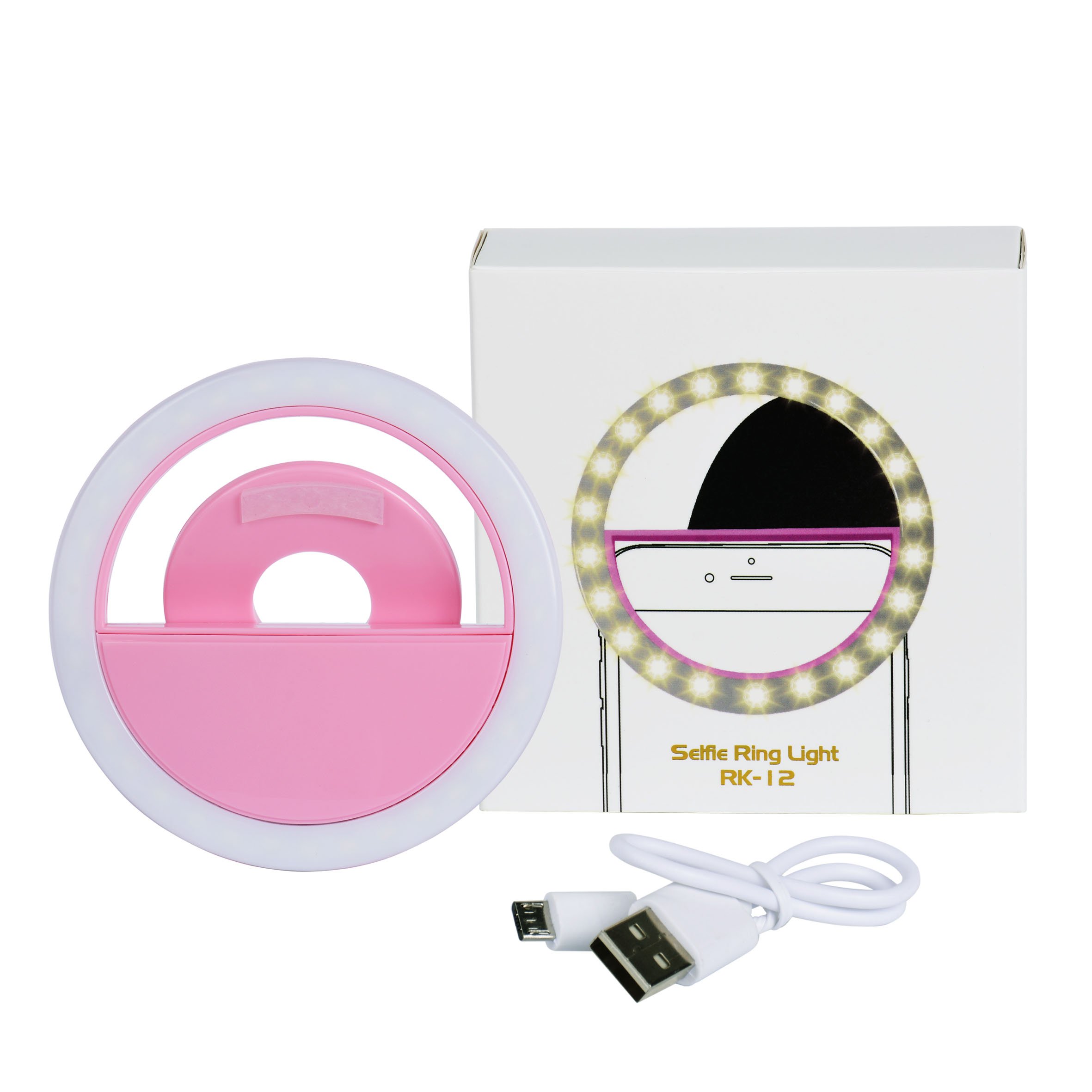 LED Selfie Ring Light - roze | Smart Lashes